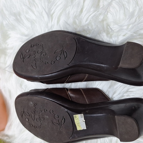 Clarks brown leather sandles,  7M - Picture 5 of 9